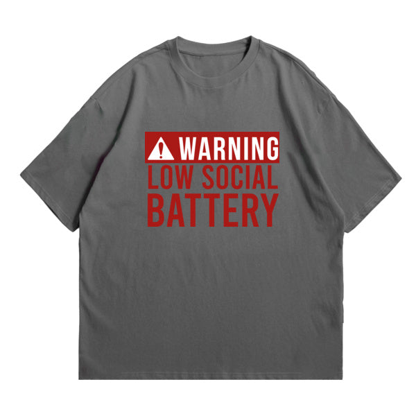 Warning Social Battery