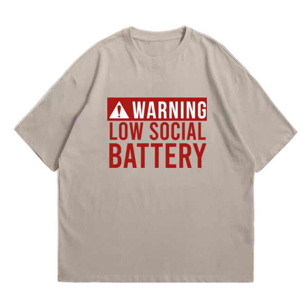 Warning Social Battery